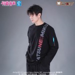 Moeyu Hatsune Miku Autumn Long Sleeve T-Shirt - Loose Fit Neon Electronic Base Layer